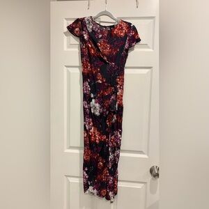 ASOS Vibrant Waterfall Floral Dress- Size 2